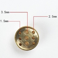 Antique Incense Burner - Pure Copper Binaural Small Indoor thumbnail
