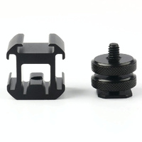 Universal Camera Hot Shoe Base - 2Pcs Three-Head Rotary thumbnail