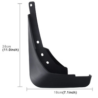 4 Pcs Car Auto Semi-Rigid Pvc Splash Flaps Fender Guard For Audi A4L 2016 Version thumbnail