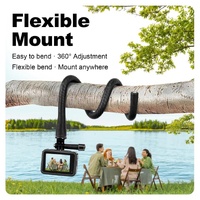 Versatile Octopus Tripod for Action Camera and Phone - Flexible Mount - With Phone Clip Kit thumbnail