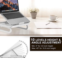 Adjustable Foldable Laptop Stand for Cooling and Ergonomic Lifting thumbnail
