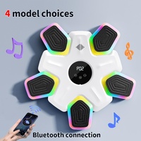 Bluetooth Music Boxing Machine - 4 Modes 9 Speeds Colourful Lights - With Kids Golves White thumbnail