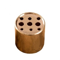 Medium Copper Nine-hole Incense Stick Plate Burner - Set of 5 thumbnail