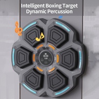 Adjustable 9-Speed Bluetooth Music Boxing Machine With Lights - Black - Light Gray thumbnail