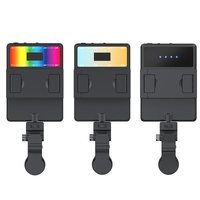 5w Mobile Phone Fill Light for Live Broadcast with Screen - V11 Cool & Warm thumbnail
