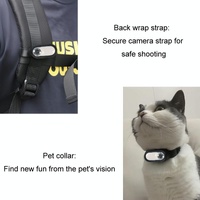 Portable Hd Magnetic Thumb Camera For Outdoor Cycling - Standard - Standard+Pet Silicone Collar thumbnail