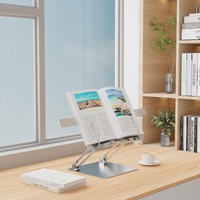 Portable Folding Laptop Stand with Adjustable Heat Dissipation - Book Clips thumbnail