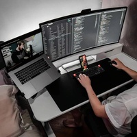 Rotatable Dual Screen Laptop Stand for Desktop thumbnail