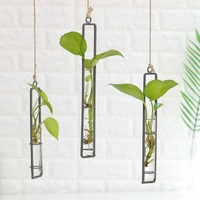 Charming Iron Art Glass Wall Hanging for Home Gardening - Size l thumbnail