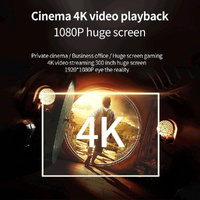 Portable Home Theater Projector - 80 Ansi Lumens Android 9.0 800X480P 1G + 8G thumbnail