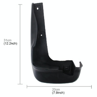 4 Pcs Car Auto Semi-Rigid Pvc Splash Flaps Fender Guard For Honda City thumbnail