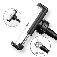 360 Degree Flexible Selfie Ring Light with Phone Holder for Live Streaming - 8 Inch thumbnail