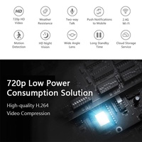 Wireless Wifi Video Doorbell With Night Vision And Ai Recognition - 720P - Without Battery thumbnail