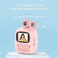 32g Pink Cartoon Kids Camera with Rotating Lens - A18 Hd thumbnail