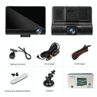 Hd 1080p Car Dvr with 3-in-1 Function and Wide Angle Night Vision - 4 Inch thumbnail