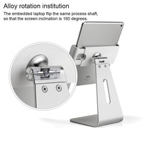 360 Degree Rotating Aluminum Tablet Stand - Universal 7-13 Inch thumbnail