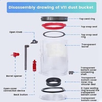Vacuum Parts High Quality Replacement For Efficient Cleaning - For Dyson V10 Dust Bin Red Silicone Ring thumbnail