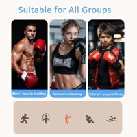 Rechargeable Bluetooth Boxing Machine With Adult & Child Gloves - Blue - With Adult & Child Gloves Pink Blue thumbnail