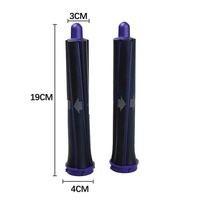 Long Barrel & Adapter Set for Dyson Hair Dryer - 1 Pair - 1Pair Long Barrels +2 Adapters Purple thumbnail