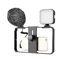 Vlogging Video Rig With Mic & Fill Light For Smartphone thumbnail