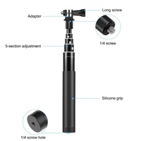 70cm Selfie Stick with Invisible Adapter for Insta360 one X2 / X3 thumbnail