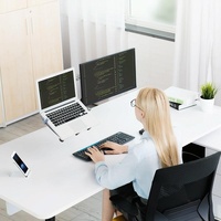 Versatile Desktop Monitor Stand - Space-saving Design thumbnail