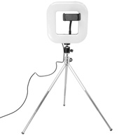 Dimmable Square Led Light with Tripod and Phone Holder thumbnail