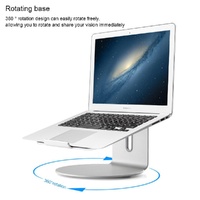 360 Degree Rotating Aluminum Laptop Stand - Efficient Cooling thumbnail