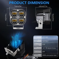 Car 3 Inch Continuous Two - Colour Spotlight 20W / 2000Lm / Dc9 - 30V thumbnail