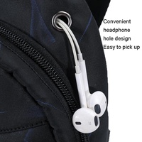 Men Oxford Cloth Chest Bag Snowflake Gray Ideal For Sports And Travel thumbnail