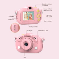 2.0-Inch 4X Zoom Hd Digital Camera For Kids - Blue - Yellow thumbnail