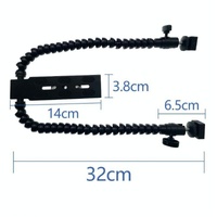 Adjustable Dual Arm Flash Bracket Mount For Hot Shoe thumbnail