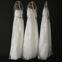 Wedding Dress Storage Bag - Transparent Coat Protective Dust Cover thumbnail