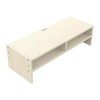 Wood Grain 2-tier Monitor Stand with Partition thumbnail