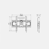 Adjustable Tilt Wall Mount for 55-85 Lcd Tv thumbnail