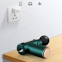 Electric Shock Muscle Massage Gun - Mini Green Pocket thumbnail