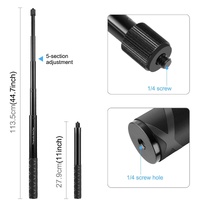Handlebar Mount Camera Bracket with Monopod Stand for Bikes thumbnail