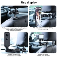 25mm Ballhead Car Seat Mount for Action Cameras with Phone Clamp and Anti-lost Case thumbnail