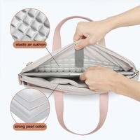 Ultra-thin Macbook Laptop Bag with Mouse Pad - Khaki & Gray 13.3-14 Inches thumbnail