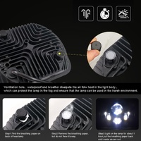 7 Inch 5X7 / 7X6 H4 Dc 9V - 30V 3500Lm 35W Car Square Shape Led Headlight Lamps For Jeep Wrangler thumbnail