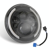 7 Inch H4 / H13 Dc 9V - 30V 3000Lm 3000K - 6000K 25W Car Round Shape Led Headlight Lamps For Jeep Wrangler With Angel Eye White Light thumbnail