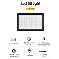 Retractable 10W Live Broadcast Light With 1.2M Bracket And 4 Colour Filters thumbnail