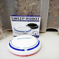 Intelligent 2-in-1 Rechargeable Floor Sweeping Robot Vacuum - Black thumbnail