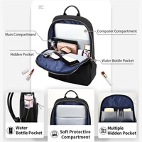 Waterproof 14-inch Laptop Backpack - Lightweight and Casual - Black thumbnail