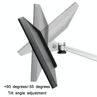 Silver Desktop Monitor Stand - Lifts Laptop thumbnail