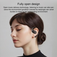 Black Open Wireless Bluetooth Earphones - Ysp18 Ows thumbnail