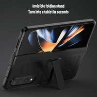 Anti-fall King Kong Phone Case for Samsung Galaxy z Fold 4 - Black thumbnail