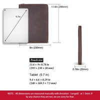 Black Leather Business Handbag for Computer Protection thumbnail