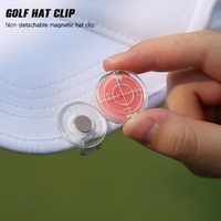 Magnetic Golf Cap Clip with Ball Marker - Mk011 - Red thumbnail
