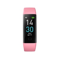Waterproof Fitness Tracker Watch With Heart Rate Monitor - Pink thumbnail